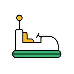 Bumper Cars Icon vector stock illustration