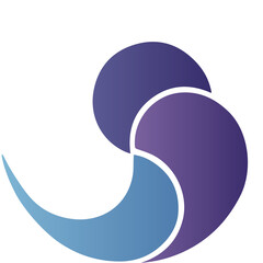 Abstract Overlapping Circles Logo