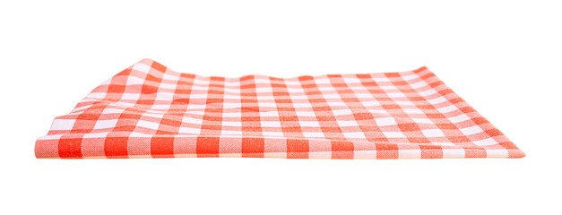 Red color placemat or tablecloth diecut.For decoration food menu