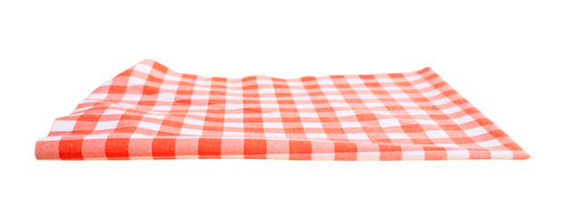 Red color placemat or tablecloth diecut.For decoration food menu
