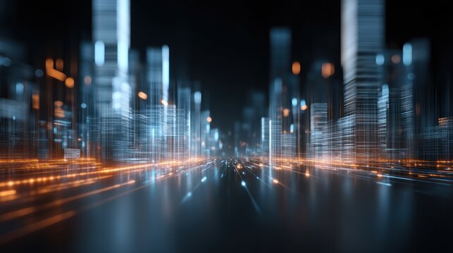 Futuristic cityscape