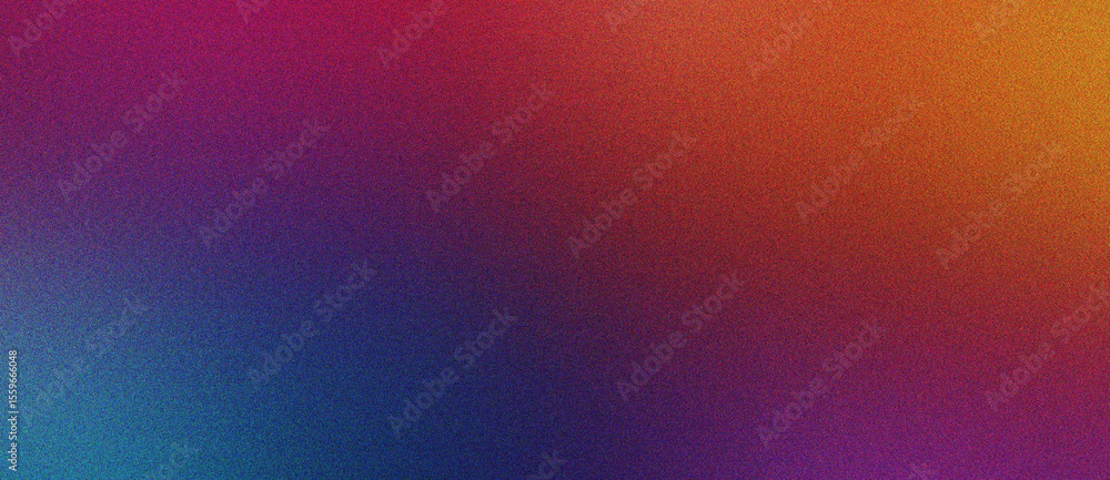 Poster tan, cyan and purple gradient grainy noise texture layout with dreamy blurred fade and soft grain ov