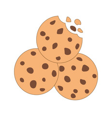 cookies isolated on white