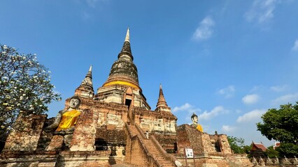 Fototapeta premium Wat Yai Chai Mongkhon - Main Temple in Ayutthaya, Thailand
