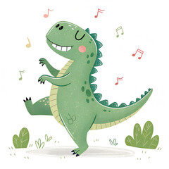 Obraz premium cartoon animal dinosaur dragon vector