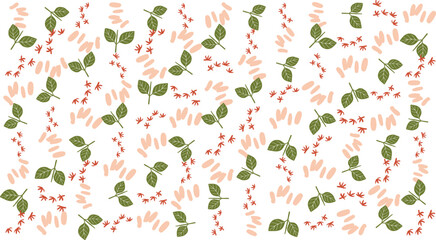 WebSeamless botanical design with tropical hibiscus and monstera. Perfect for vibrant summer backgrounds, wallpapers, fabric, and creative surface patterns.