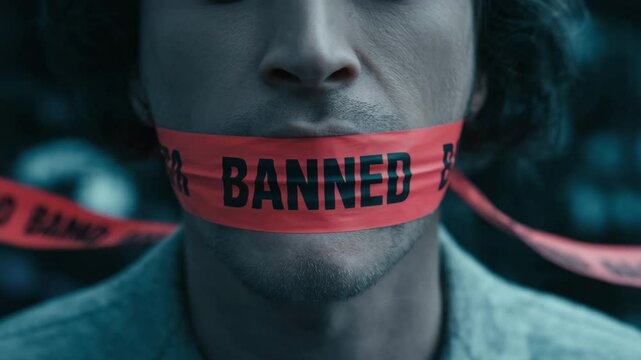 Muted face censor image