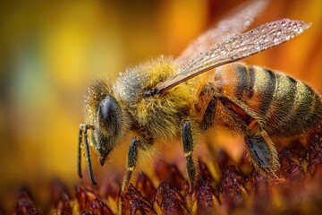 Close-up of a bee on a flower (1)