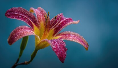 Close-up of a vibrant lily