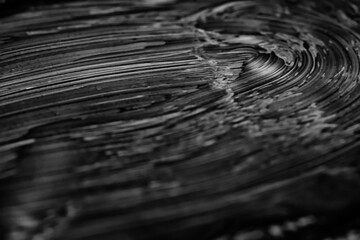 black background, paint or oil, abstract black smeared backdrop, texture oil