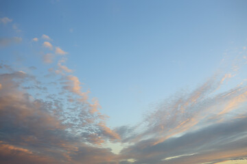 Abstract sky background with clouds, Photography background copy space
