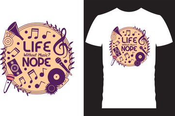Music t shirt design concept