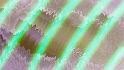 Abstract Diagonal Texture with Green Glow and Light Wave Patterns