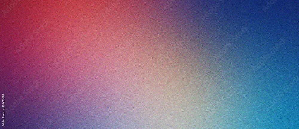 Poster silver, cyan and coral gradient subtle noise texture background with smooth grain overlay and faded 