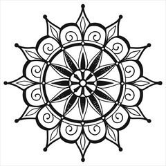  Vector doodle mandala . Ornamental luxury mandala Mandala Line Illustration . various mandala . Mandala Pattern Designs . Henna mandala. Mehndi style. Decorative pattern in oriental style.