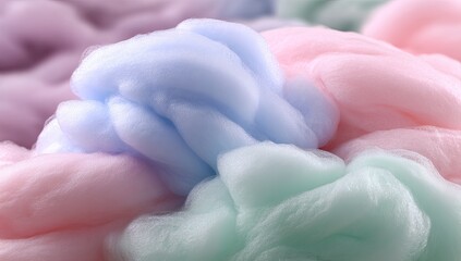 Fluffy pastel candy