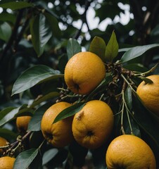 oranges on tree