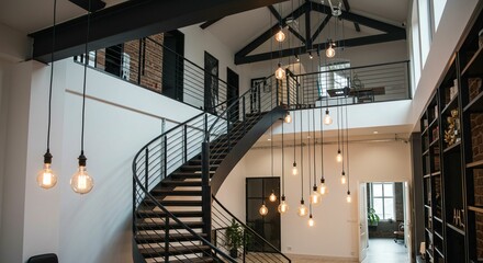 Obraz premium Modern staircase interior design