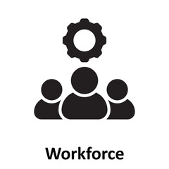 Workforce Vector Icon which can easily modify or edit