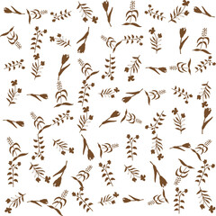 Tropical seamless pattern featuring hibiscus blooms and monstera foliage. Ideal for textile prints, wallpapers, wrapping paper, and summer designs