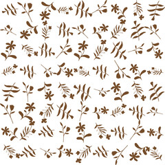 Tropical seamless pattern featuring hibiscus blooms and monstera foliage. Ideal for textile prints, wallpapers, wrapping paper, and summer designs