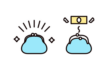 がま口のアイコンセット