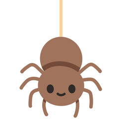 Hanging Spider Clipart for Halloween