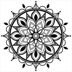 Vector doodle mandala . Ornamental luxury mandala Mandala Line Illustration . various mandala . Mandala Pattern Designs . Henna mandala. Mehndi style. Decorative pattern in oriental style.	