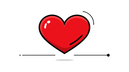 Heart Balloon Doodle Set – Whimsical Love & Flight Illustrations