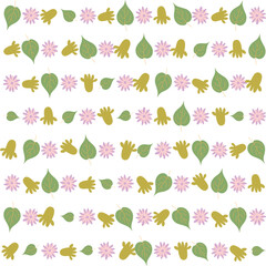 Seamless botanical design with tropical hibiscus and monstera. Perfect for vibrant summer backgrounds, wallpapers, fabric, and creative surface patterns