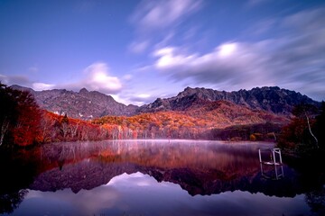 鏡池紅葉