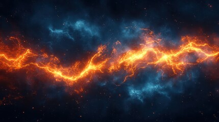 Electric cosmic stream with ethereal energy and captivating celestial aura