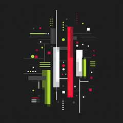 Abstract geometric composition