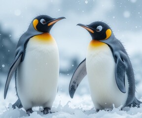 Fototapeta premium Penguin animal antartica wildlife