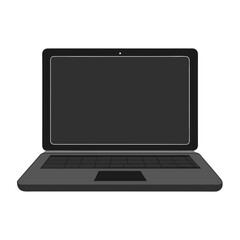 laptop isolated on white