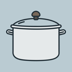 cooking pot vector illustration
