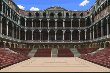 Obraz premium Old theater landscape 