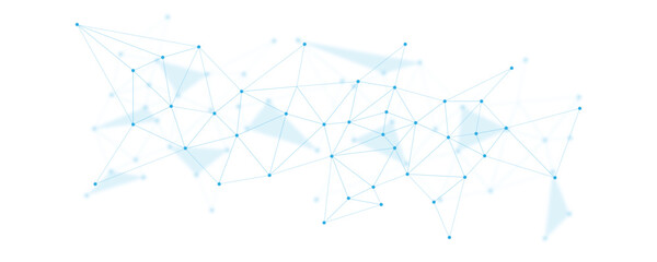 Abstract white blue digital technology futuristic communication high tech concept background. Technology dots lines connect network background.	