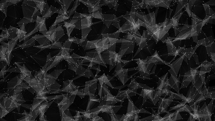 不規則に並ぶたくさんの点とそれらをつなぐ線