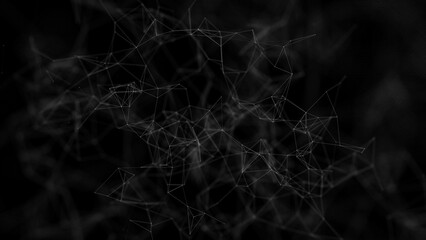 不規則に並ぶたくさんの点とそれらをつなぐ線