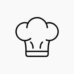 chef hat icon vector sign