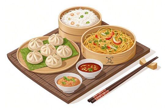 China food asian vector chinese illustration asia culture meal traditional background ori on White Background