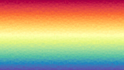 虹色のグラデーションのポリゴン背景