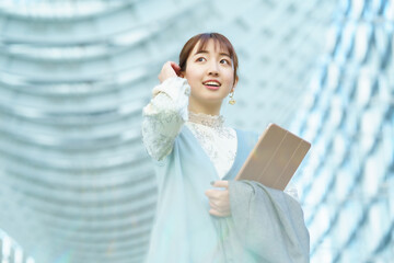 若い女性のポートレート