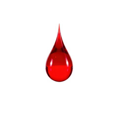 Red Blood Drop PNG – High-Resolution Isolated Droplet on Transparent Background for Medical and Design Use