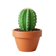 cactus in a pot isolated