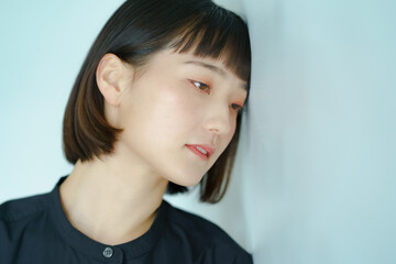 若い女性のポートレート