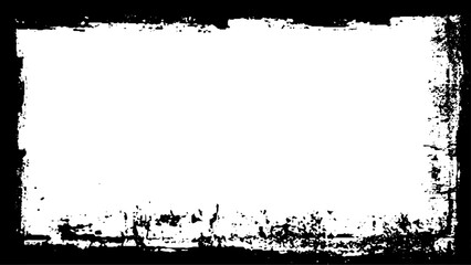 Brushed Border. Black boarder. Vector illustration.