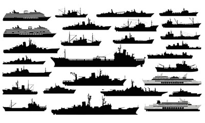 Kumpulan siluet kapal