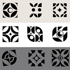 black and white seamless pattern